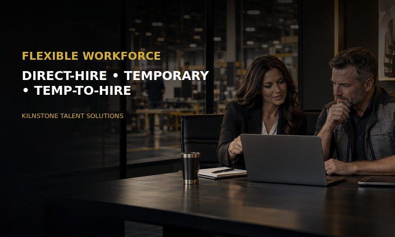 Kilnstone direct-hire, temporary and temp-to-hire workforce solutions